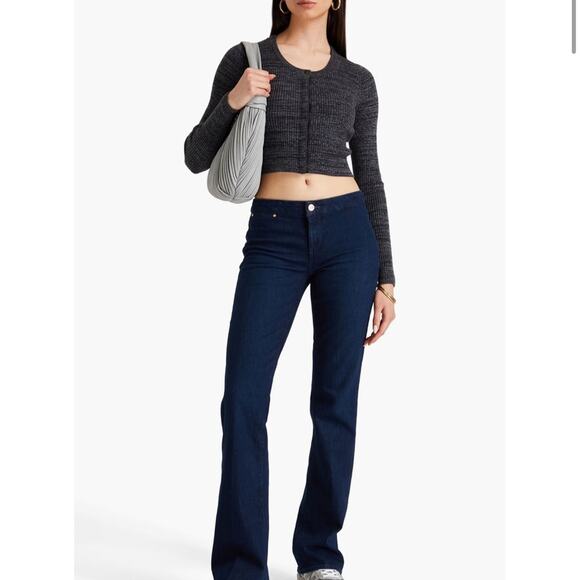 PAIGE Sloane Audrina Modern Flared Bootcut low rise slim trouser Jeans NEW Sz 25 - Picture 1 of 15